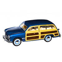 Машинка металлическая "Ford Woody Wagen 1949", синий детская игрушка машинка