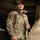 🔥 Куртка Soft Shell "PATROL" - Укр.Піксель ММ-14 (непромокаємий куртка, тактична, нгу, зсу, військова), фото 7