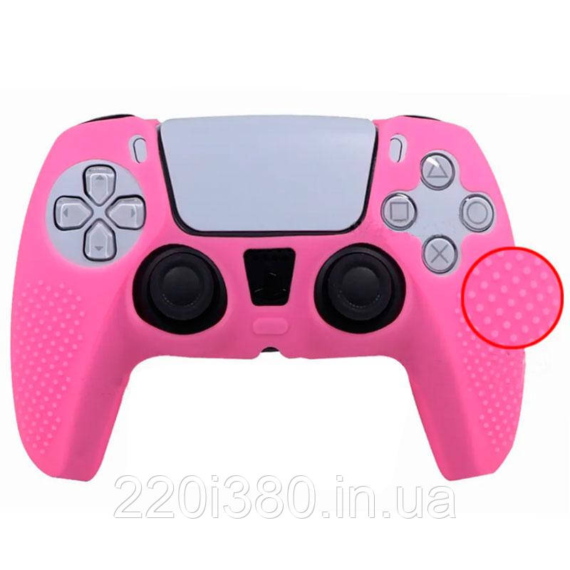 Силіконовий чохол для джойстика PS5 DualSense (pink)