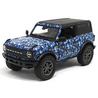 Машинка металлическая "Ford Bronco Camo Edition", синий детская игрушка машинка