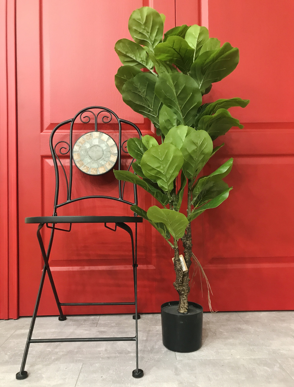 Фикус Лирата (Ficus lyrata) искусственный 120 см в горшке K2542 (ID ...