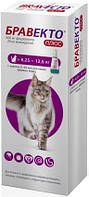 Bravecto Plus Противопаразитарные капли для кошек от 6,25 до 12,5 кг, 1 шт