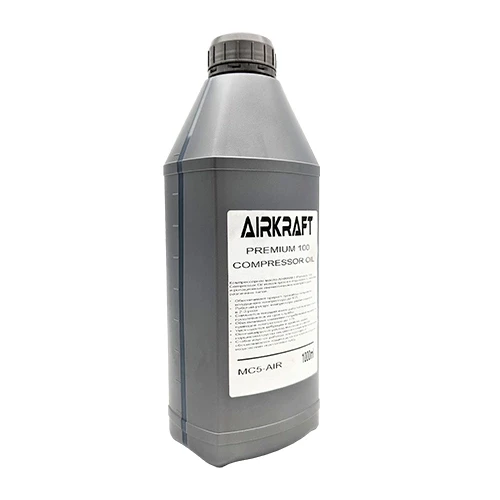 Компресорна олива 1 л AIRKRAFT Premium 100 Compressor Oil MC5-AIR-1L, фото 1