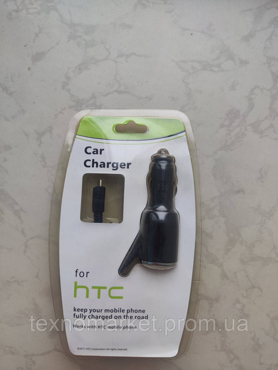 Автомобільний зарядний пристрій micro usb (2A) Htc