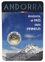Андорра 2 евро 2017 «Андорра - страна в Пиренеях» UNC в сувенирной упаковке