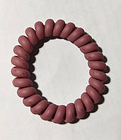 Резинка Спираль толстая матовая розовая 5,5 см