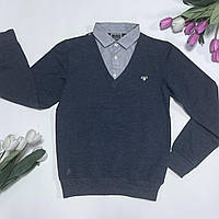 Дитяча сорочка-обманка для хлопчика (6253), Cegisa 152 р. Синій