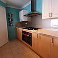 Глянцевий фартух для кухні з ударостійкого скла/ Скіналі бежевого кольору, фото 2
