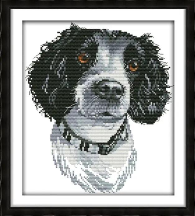 Набір для вишивання за нанесеною на канву схемою "The Irish Setter 2". AIDA 14CT printed 27*30 см