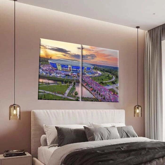 Постер / Модульна скляна картина в спальню Стадіон, фото 1