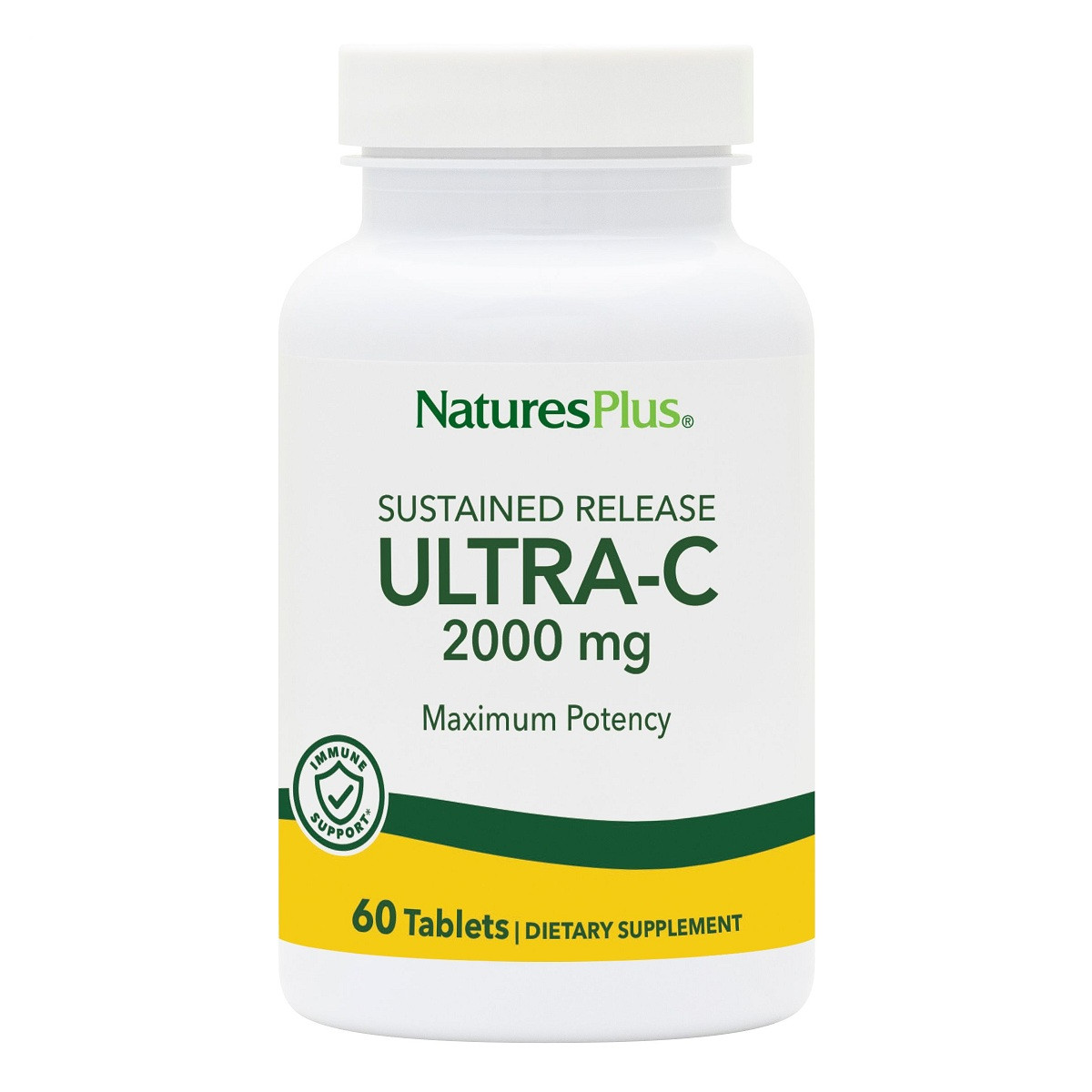 Вітамін С, Ultra-C, 2000 мг, nature's Plus, 60 таблеток