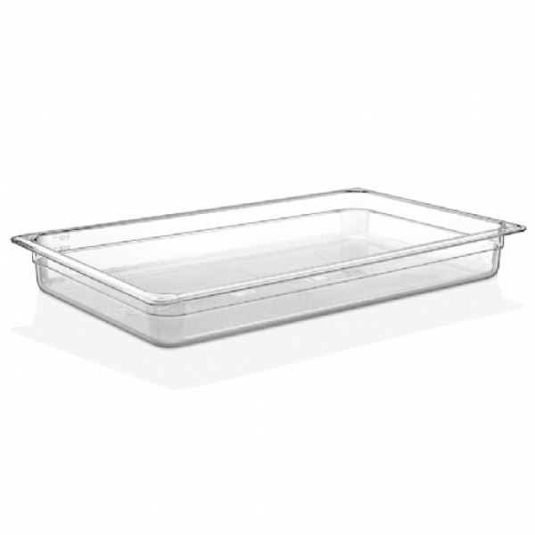 Гастроємність без ручок GastroPlast прозора 1/1 52,7х32,5 см h6,5 см полікарбонат (GNP-001165PC)