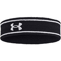 Повязка спортивная на голову Under Armour Striped Performance Terry Headband (1373118-001)