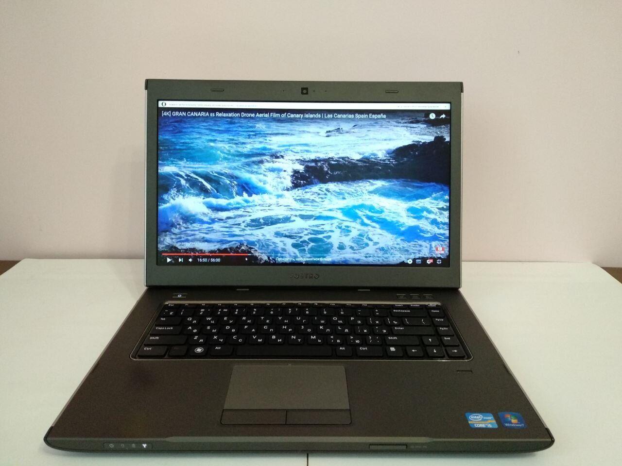 Б/в Ноутбук Б-клас Dell Vostro 3560 15.6" 1366x768| Core i5-3210M| 8 GB RAM| 128 GB SSD| Radeon HD 7670M 1GB