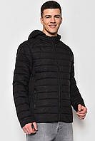 Куртка мужская демисезонная черного цвета 173517M