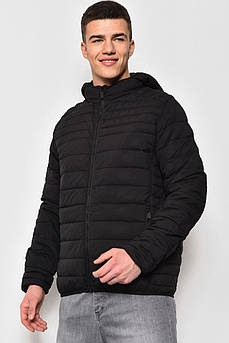 Куртка чоловiча демicезонна чорного кольору 173525M