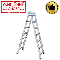 Лестница алюминиевая универсальная INTERTOOL LT-2044