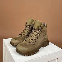 Тактические ботинки берцы военные из натуральной кожи койот, Мужские летние кожаные берцы ВСУ 45 atgc