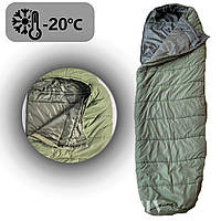 Спальний зимовий мішок до -20° Спальник зимовий армійський широкий(230*76) з капюшоном ЗСУ atgc