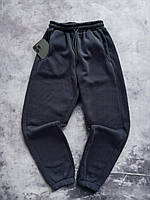 Качественные спортивные штаны флис, зимние спортивные штаны графит, флисовые брюки M atgc