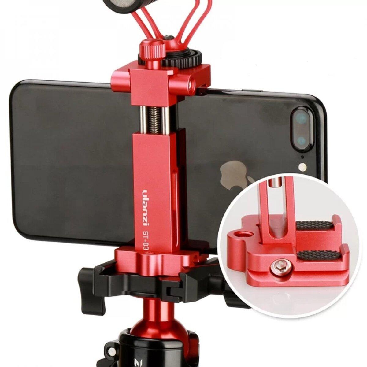 Держатель для телефона Ulanzi Vijim Pocket Arca Swiss Phone Tripod Mount Red (UV-0596 ST-03) - фото 8 - id-p2107217746