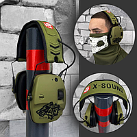 Балістичні тактичні навушники активні ATN X-Sound військові, активні навушники для артилерії atgc