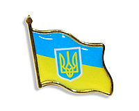 Значок UKRAINE 2х2 см