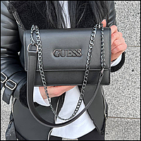 Брендовые кожаные сумки GUESS женские люкс, стильные женские молодежные сумки среднего размера atgc