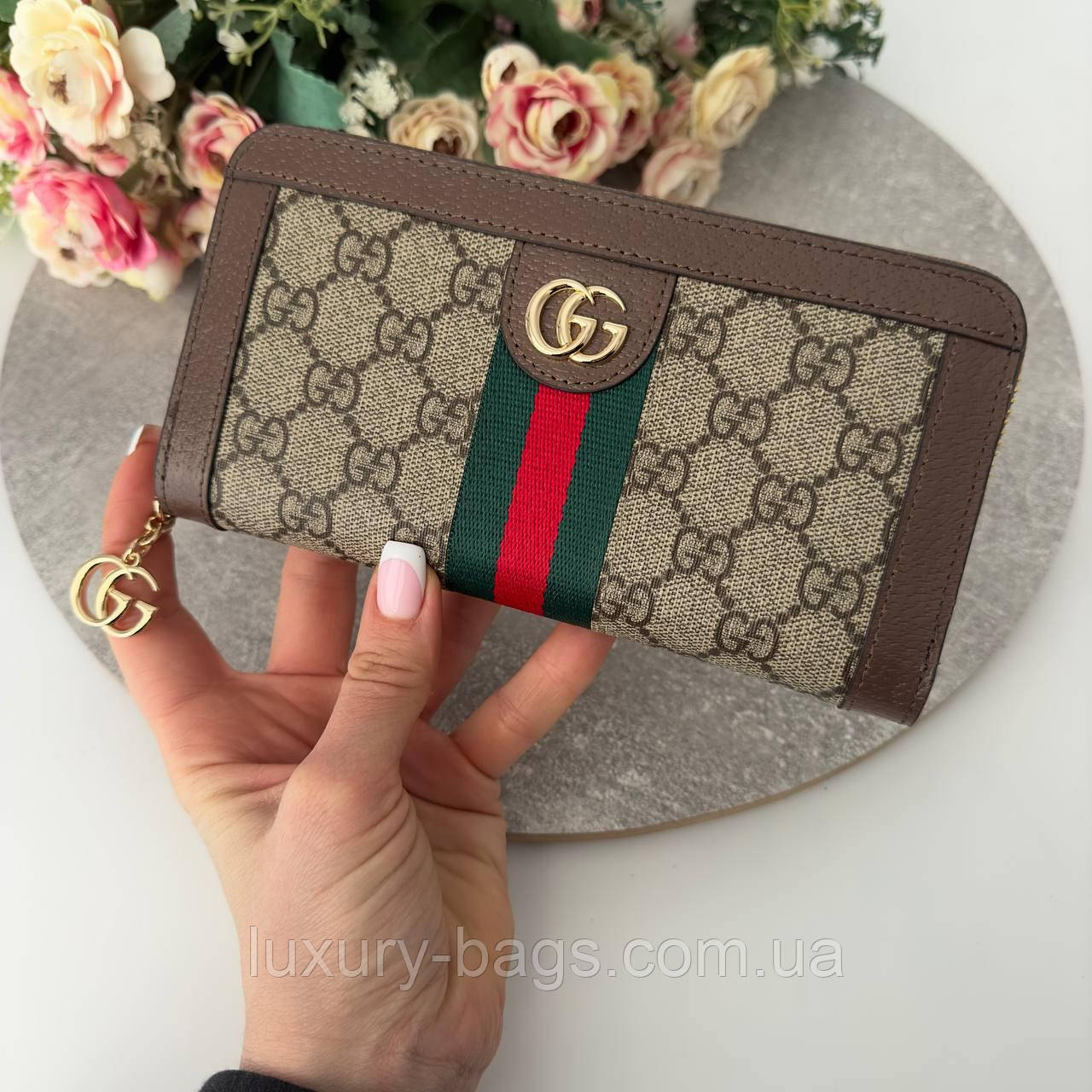Жіночий гаманець на блискавці Gucci, фото 1
