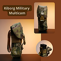 Двухместный штурмовой подсумок для магазинов Kiborg Military Multicam, с креплением фастекс atgc