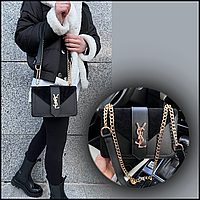 Люксова розкішна сумка жіноча yves saint Laurent широка середнього розміру через плече, модні сумки atgc