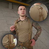 Міцні ремені плечові до РПС койот для тактичних ременів, наші та плечові ремені, лямки для РПС atgc