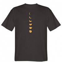 Мужская футболка Кот луна