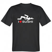 Мужская футболка I love sushi