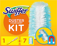 Комплект для прибирання пилу Swiffer, ручка і 7 змінних ганчірок