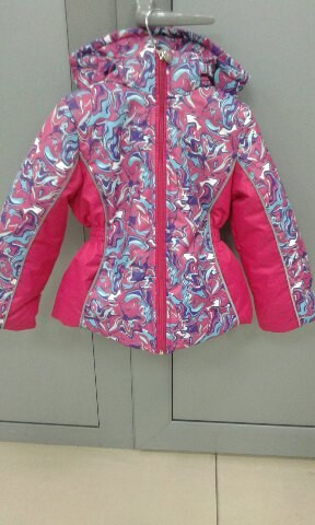 Шикарна зимова курточка з мембранної тканини для дівчинки, фото 1