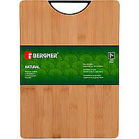 Доска для нарезки Bergner Natural, 35х25 см, бамбук (BG-4941-MM)