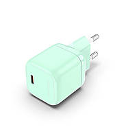 Мережевий зарядний пристрій Vention 1-port USB-C GaN Charger(30W) EU-Plug Green FAKG0-EU