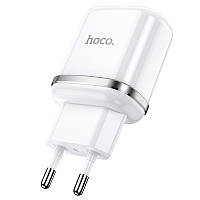 Адаптер сетевой зарядное устройство HOCO N4 2USB 2.4A Белый