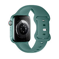 Ремінець для смарт-годинника Apple HOCO iWatch WA15 з 8-ми подібною пряжкою силіконовий 42 mm /44 mm / 45mm / 49 mm Pine Green
