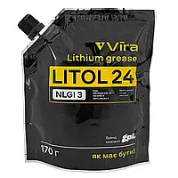 Смазка универсальная VIRA Литол-24 пластичная литиевая коричневая 170 г (VI0622)