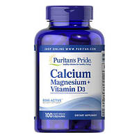 Puritan's Pride Calcium Magnesium plus Vitamin D3 100 капс 61407 VB