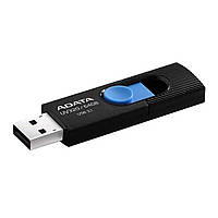 USB флеш-накопитель, флешка A-DATA AUV 320 USB3.1 Gen.1 64GB BLACK/BLUE (AUV320-64G-RBKBL)