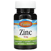 Carlson Zinc 15 mg 100 таблеток CAR-05311 VB