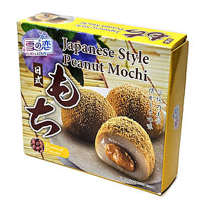 Японське Моті Таро 140 гр.4*45гр Тайвань Mochi Peanut, фото 1