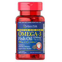 Puritan's Pride Omega-3 1290 mg Mini Gels 60 капс 18 671 VB