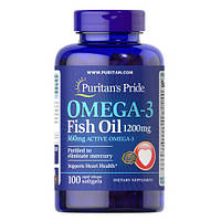 Puritan's Pride Omega-3 Fish Oil 1200 mg 100 капс 13326 VB