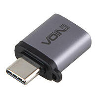 Адаптер OTG VOIN USB 3.0 в Type C Grey (VP-6106) 2