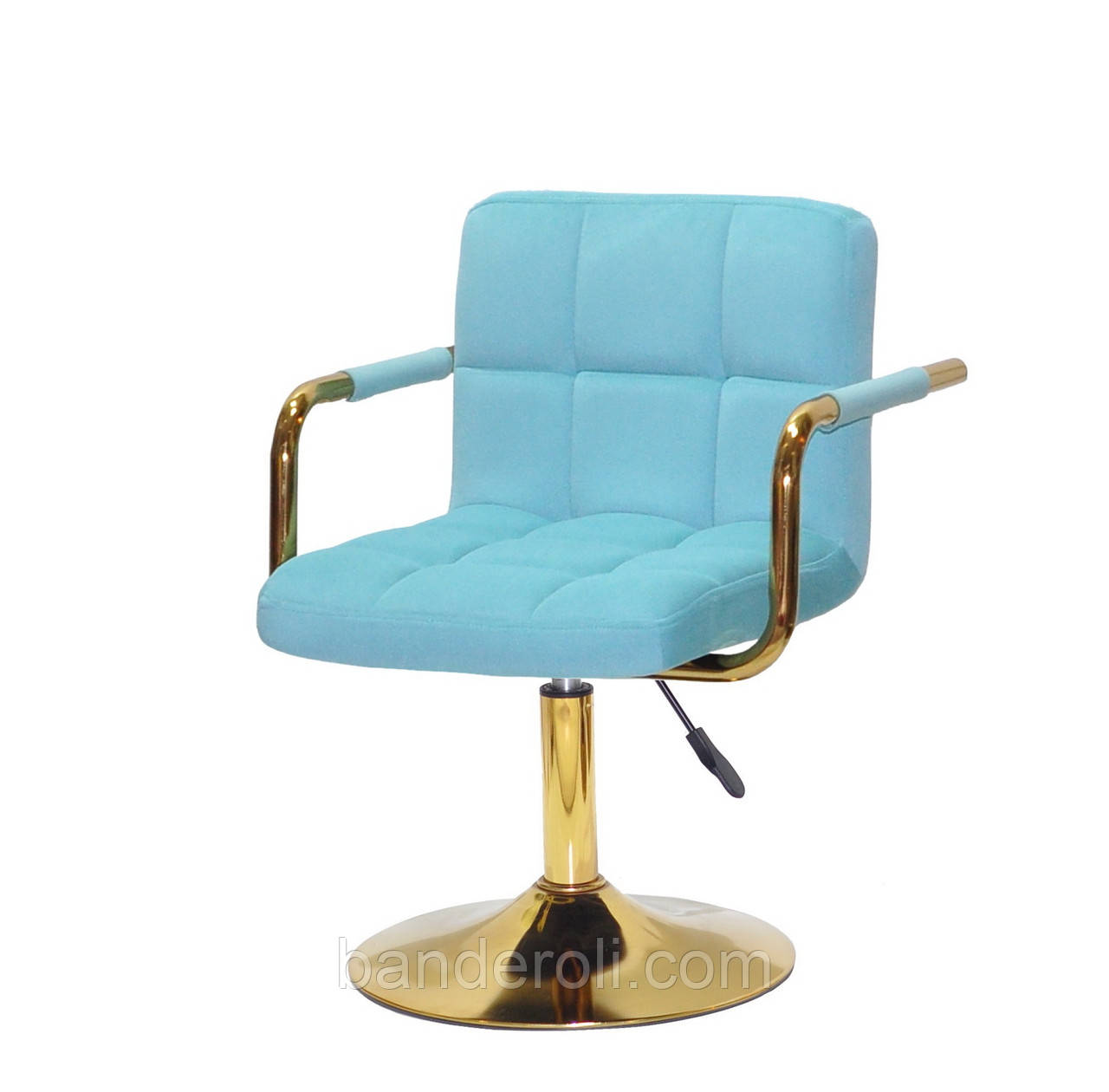 Крісло ARNO — ARM GD-Base оксамит блакитний В-1019, фото 1