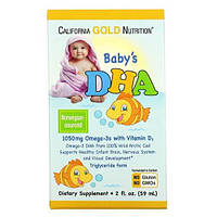 California Gold Nutrition Baby's DHA Omega-3 с Vitamin D3 59 ml 1218 VB